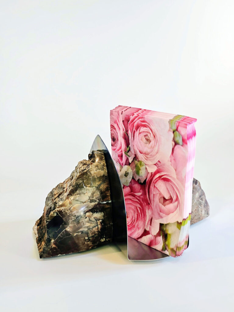 Timekeeper — petrified wood art object by Petravo
